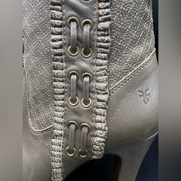 Frye - Ava Embroidered Women's Green Knee-High healed Boots-Size:10M - Picture 2 of 12